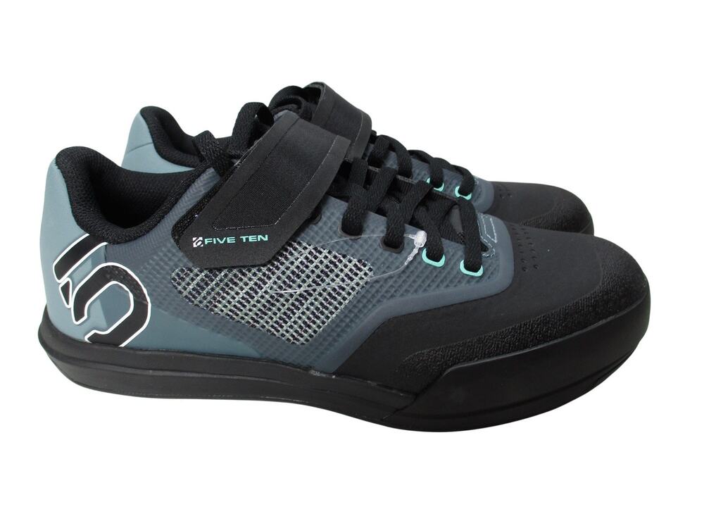 Adidas Five Ten Hellcat Pro Bike Shoes Womens Sz 7 Black Blue Green Cycling
